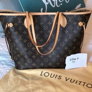 Authentic Louis Vuitton Never Full MM